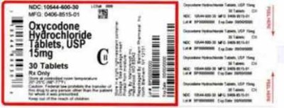Bottle Label (10544 600 30   0406 8515 01)